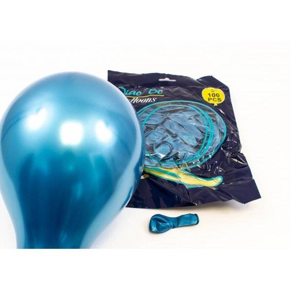 Baloane 100/Set 5-12cm Cromat Albastru