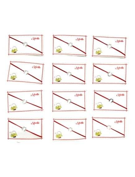 Bratara reglabila Martisor, snur elastic, Potcoava Norocoasa 20/SET