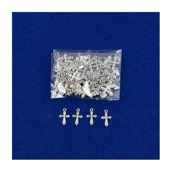 Cruciulite Metal Cu Pietricica Colorata 100/Set