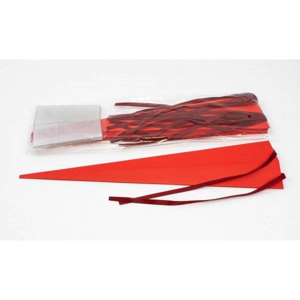 Cutie Carton / Acetofan Cu Funda Saten Pentru o Floare 10/set