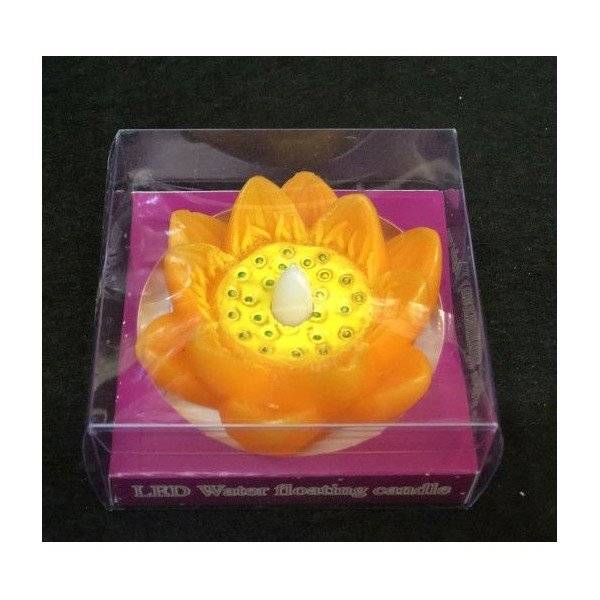 Lumanare Plutitoare Nufar Ceara Cu Led