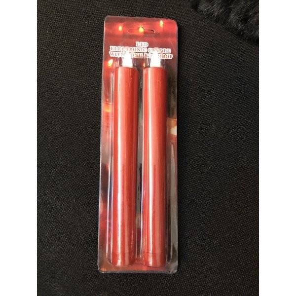 Lumanari Din Plastic Cu Flacara Care Palpaie 2/Set