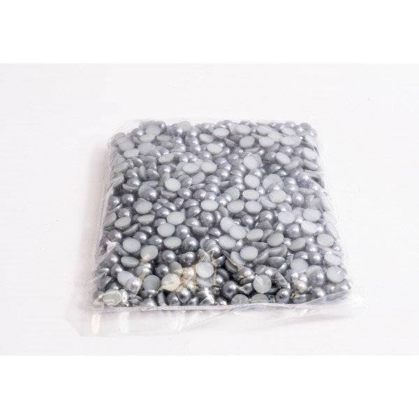 Margele Plastic Jumatati Perla 1.2cm/500g
