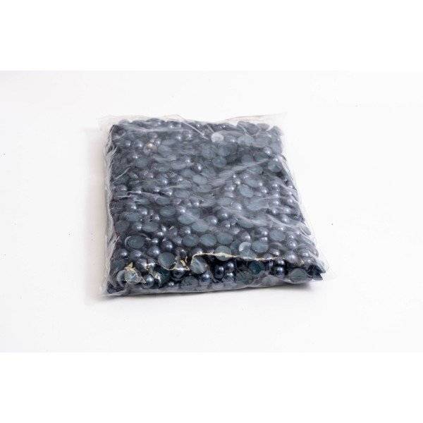 Margele Plastic Jumatati Perla 1.2cm/500g