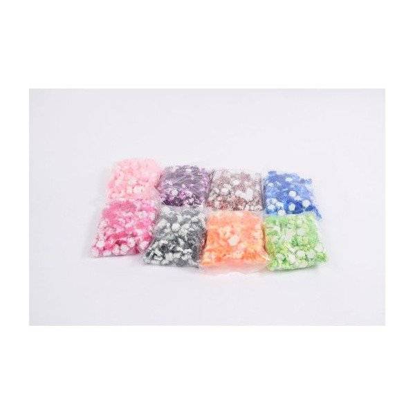 Ornament Plastic Floare 200/Set Pastelat