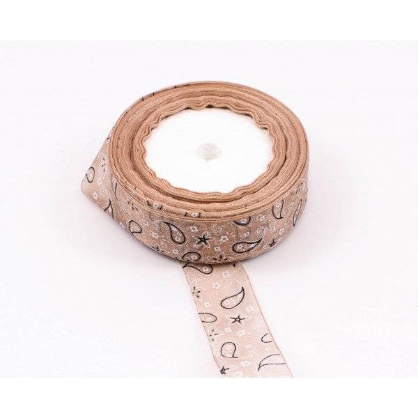 Panglica Organza Frunze 2cm/22m