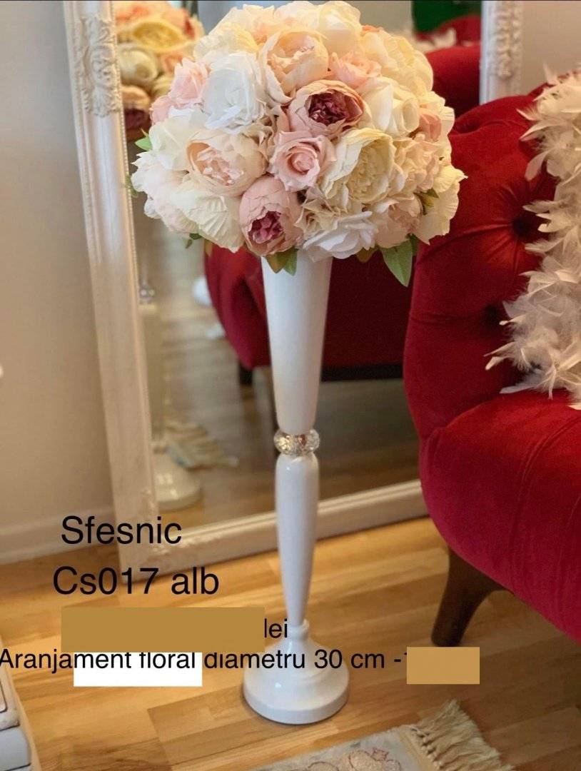 Sfesnic Inaltime 70cm Cod CS017 Alb