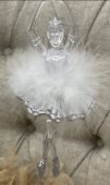 Balerina acryl argintiu