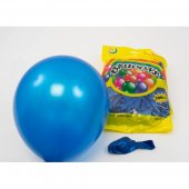 Baloane 100/Set 30cm Albastru Sidefat