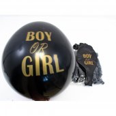 Baloane Jumbo 10/Set 80cm Negru Boy Or Girl