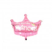 Balon Folie In Forma De Coroana Roz H55cm 