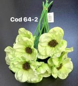 Buchet 10 fire flori silicon Model 13