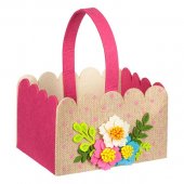 Cosulet din Pasla cu Maner Gardulet Fluture 18x13.5x11cm