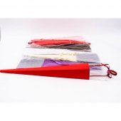 Cutie Carton / Acetofan Cu Funda Saten Pentru o Floare 10/set