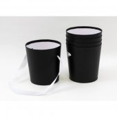 Cutie Carton Conice 14x15 5/Set Negru