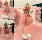 Decoratiune brad inger 12 cm cod MT49g roz