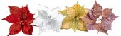 Decoratiune Craciun Crenguta Floarea Craciunului Cu Stamine Bile 12/Set