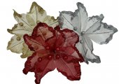 Decoratiune Craciun Crenguta Floarea Craciunului Semitransparenta Cu Bile 12/Set
