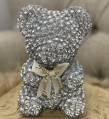 Diamond bear urs cu diamante Argintiu