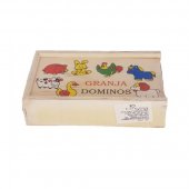 Domino colorat lemn