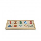 Domino lemn cu cifre