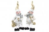 Figurina Din Rasina Om Zapada Cu Caciula Si Cu Picioare 2/Set