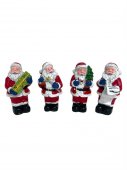 Figurina Mos Craciun Miniatura Din Rasina 4/Set