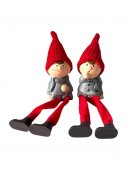 Figurine Craciun Din Ceramica Copii Cu Picioare 2/Set