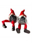 Figurine Craciun Din Ceramica Gnomi Cu Picioare 2/Set