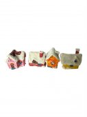 Figurine Craciun Din Rasina Miniatura Casute Colorate 8/Set