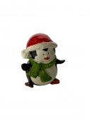 Figurine Craciun Din Rasina Miniatura Pinguin 8/Set