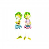 Figurine Din Rasina Broscute Cantarete 2/Set