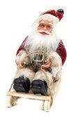 Figurine Mos Craciun Pe Sanie Haina Grena