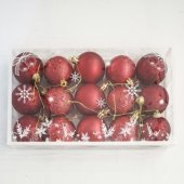 Globulete 15/set 4cm Rosu