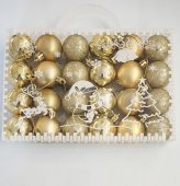 Globulete 24/set 4cm Auriu