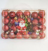 Globulete 24/set 4cm Rosu