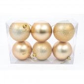 Globulete Auriu Mat Si Model 6 /Set