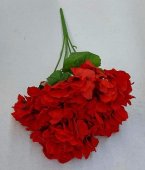 Hortensie artificiala 5 capete Rosu