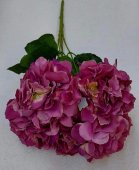 Hortensie artificiala 5 capete Roz pudra