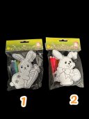 Iepuri De Colorat 3/set Cu Carioci