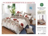 Lenjerie de pat cu elastic Craciun Model 14