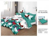 Lenjerie de pat finet 6 PIESE cu elanstic Model 35