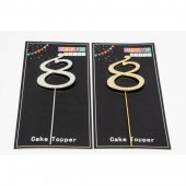Ornament Metal Pentru Tort Cifra 8
