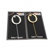 Ornament Metal Pentru Tort Cifra O