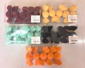 Ornamente bomboana catifelate 5 buc/set