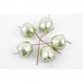 Ornamente Din Plastic Mere Lucioase Verde 100/Set