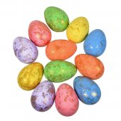 Oua Decorative de Paste Colorate Folie Aurie 5cm - 12buc