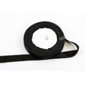 Panglica Satin 1.5cm/22m Negru