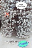 Punga 100 crengute alb cu maro