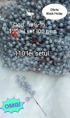 Punga 100 crengute argintii cu sidef